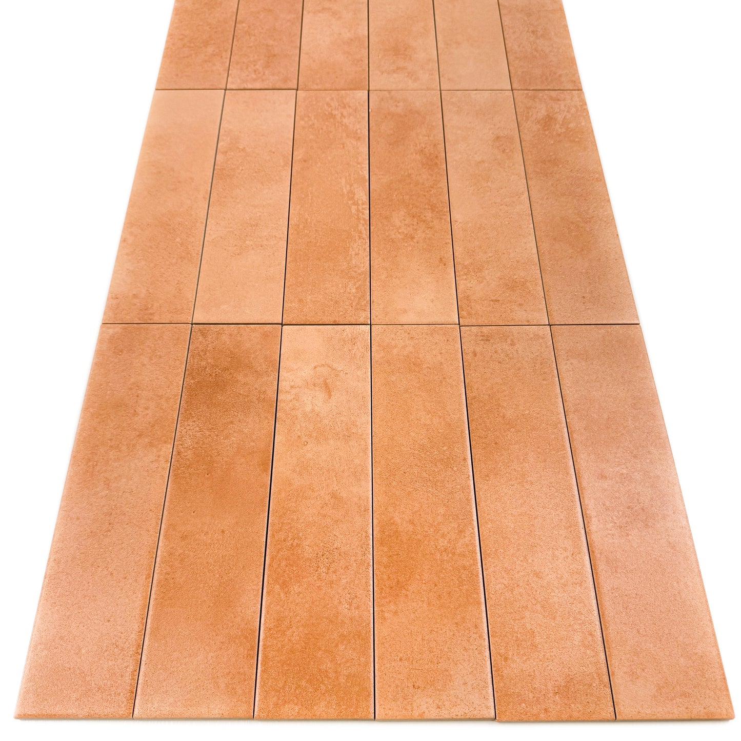 Amalfi Dawn Series Tangerine Orange Matt Porcelain Artisanal Tile