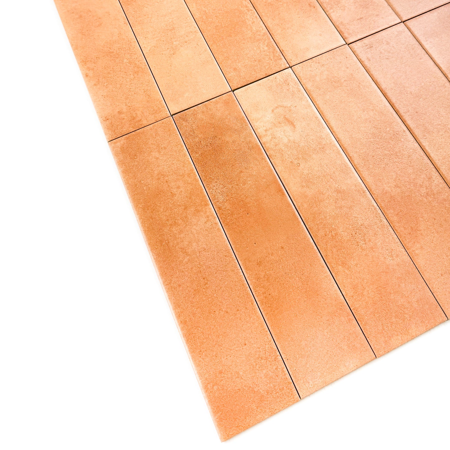 Amalfi Dawn Series Tangerine Orange Matt Porcelain Artisanal Tile