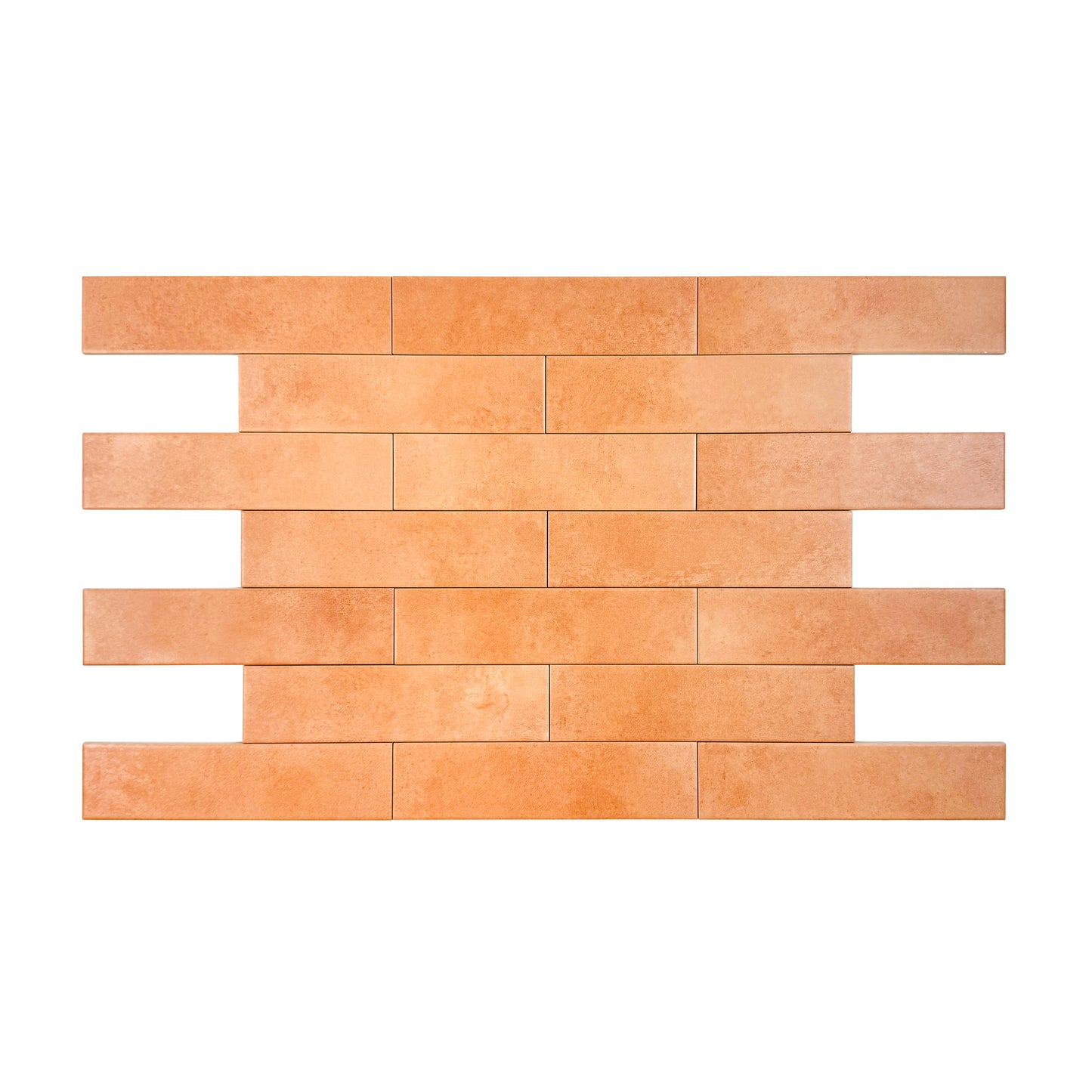 Amalfi Dawn Series Tangerine Orange Matt Porcelain Artisanal Tile