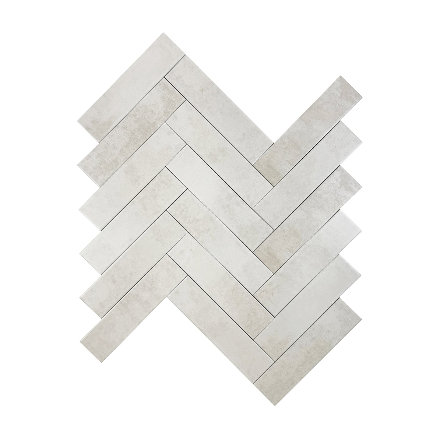 Amalfi Dawn Series Pearl White Matt Porcelain Artisanal Tile