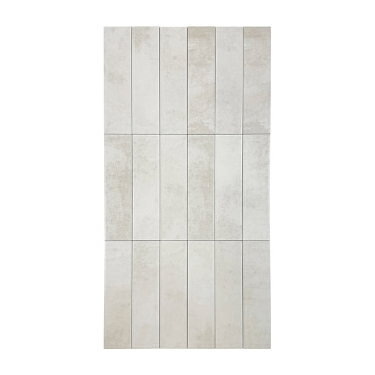 Amalfi Dawn Series Pearl White Matt Porcelain Artisanal Tile