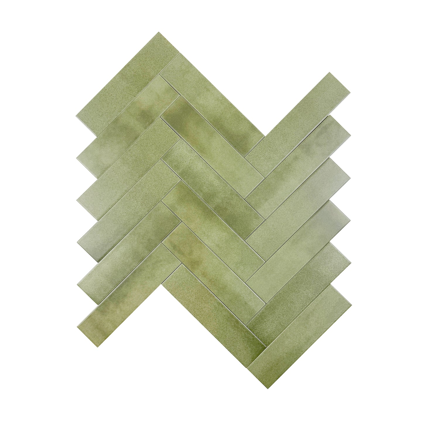 Amalfi Dawn Series Fern Green Matt Porcelain Artisanal Tile