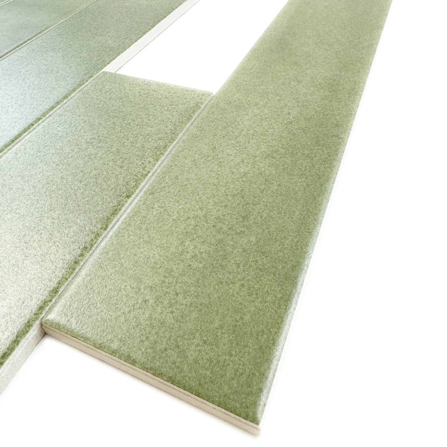 Amalfi Dawn Series Fern Green Matt Porcelain Artisanal Tile