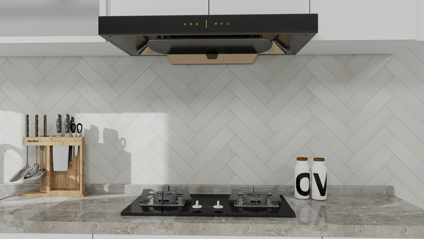 Lustre Vintage Off White Matte Ceramic Artisanal Tile