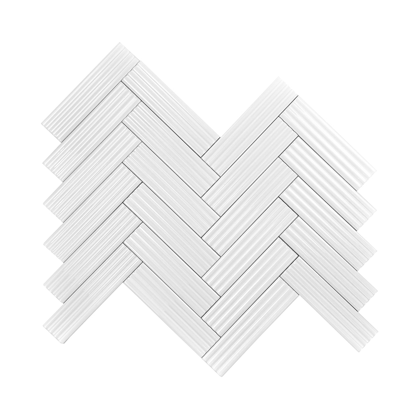 Soft White Matte Ceramic Artisanal Tile