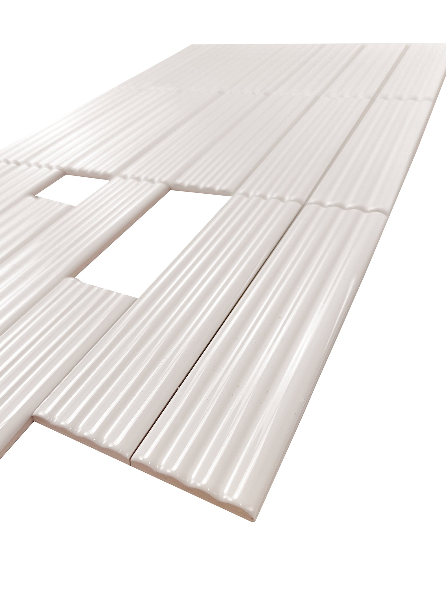 Warm Cream Glossy Ceramic Artisanal Tile