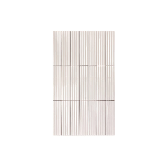 Warm Cream Glossy Ceramic Artisanal Tile