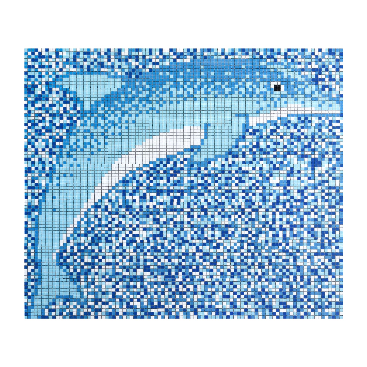 Dolphin Dreams Series Dolphin Pattern Porcelain Mosaic 25104