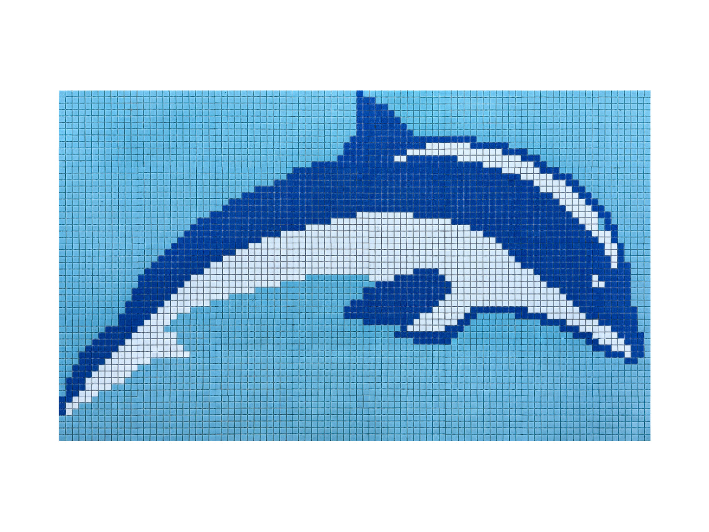 Dolphin Dreams Series Dolphin Pattern Porcelain Mosaic 25607