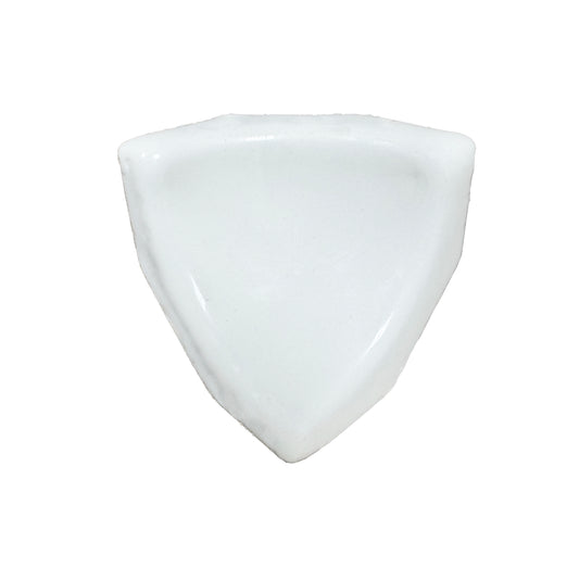 Luminous Corners Series  White Plain Small Three-Way Internal Corner Glazed Porcelain