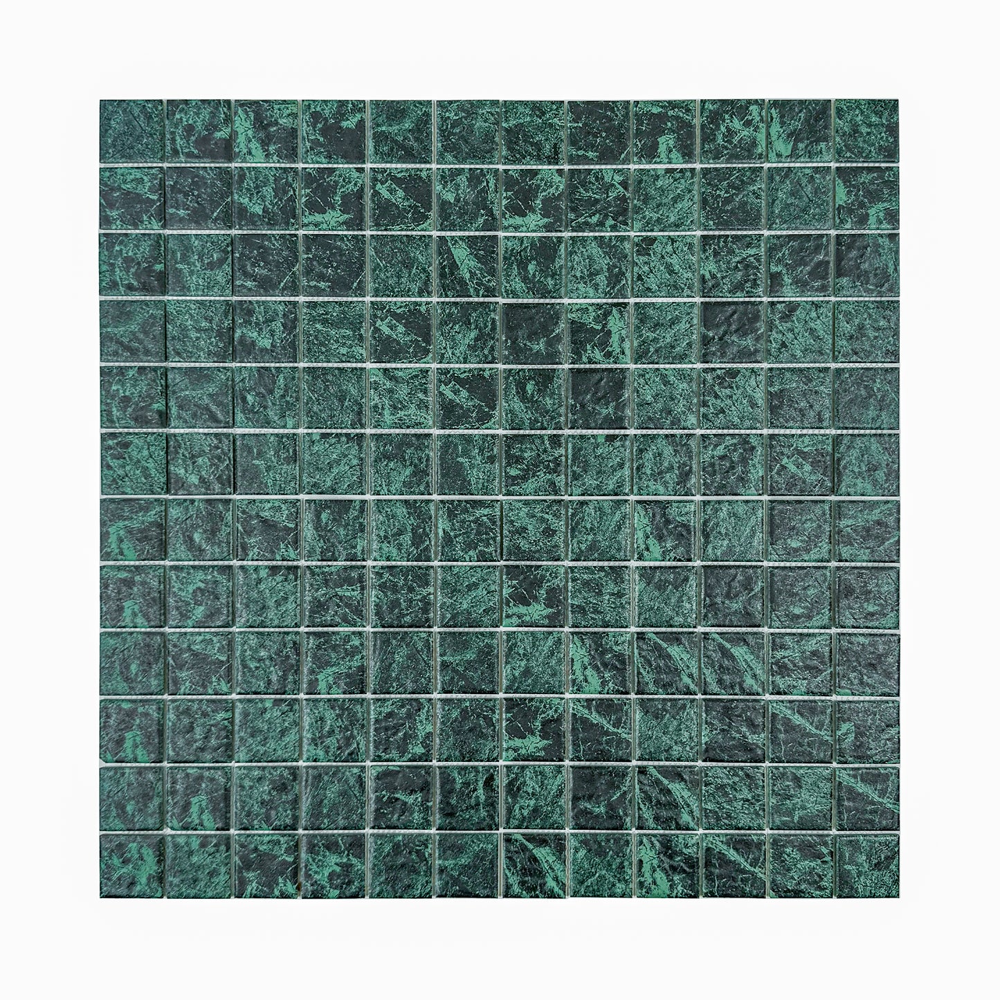 Majestic Naturale Green Big Flower Marble Pattern Porcelain Mosaic