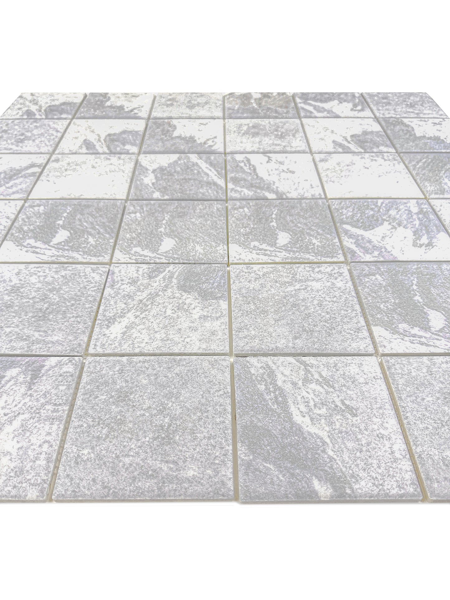 بلاط موزاييك بورسلين Majestic Naturale Glacier Grey Stone Pattern Flat Surface
