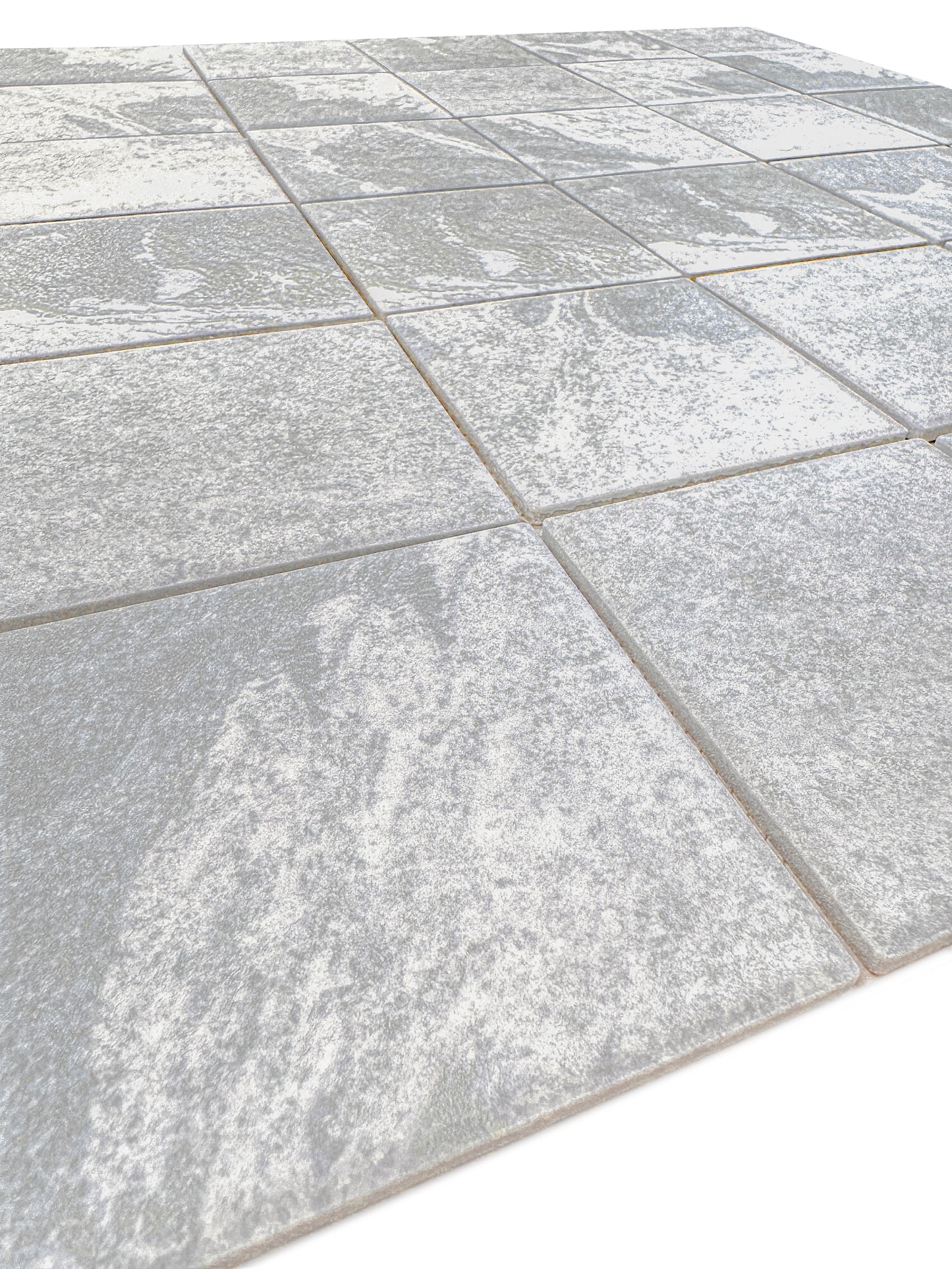 بلاط موزاييك بورسلين Majestic Naturale Glacier Grey Stone Pattern Flat Surface