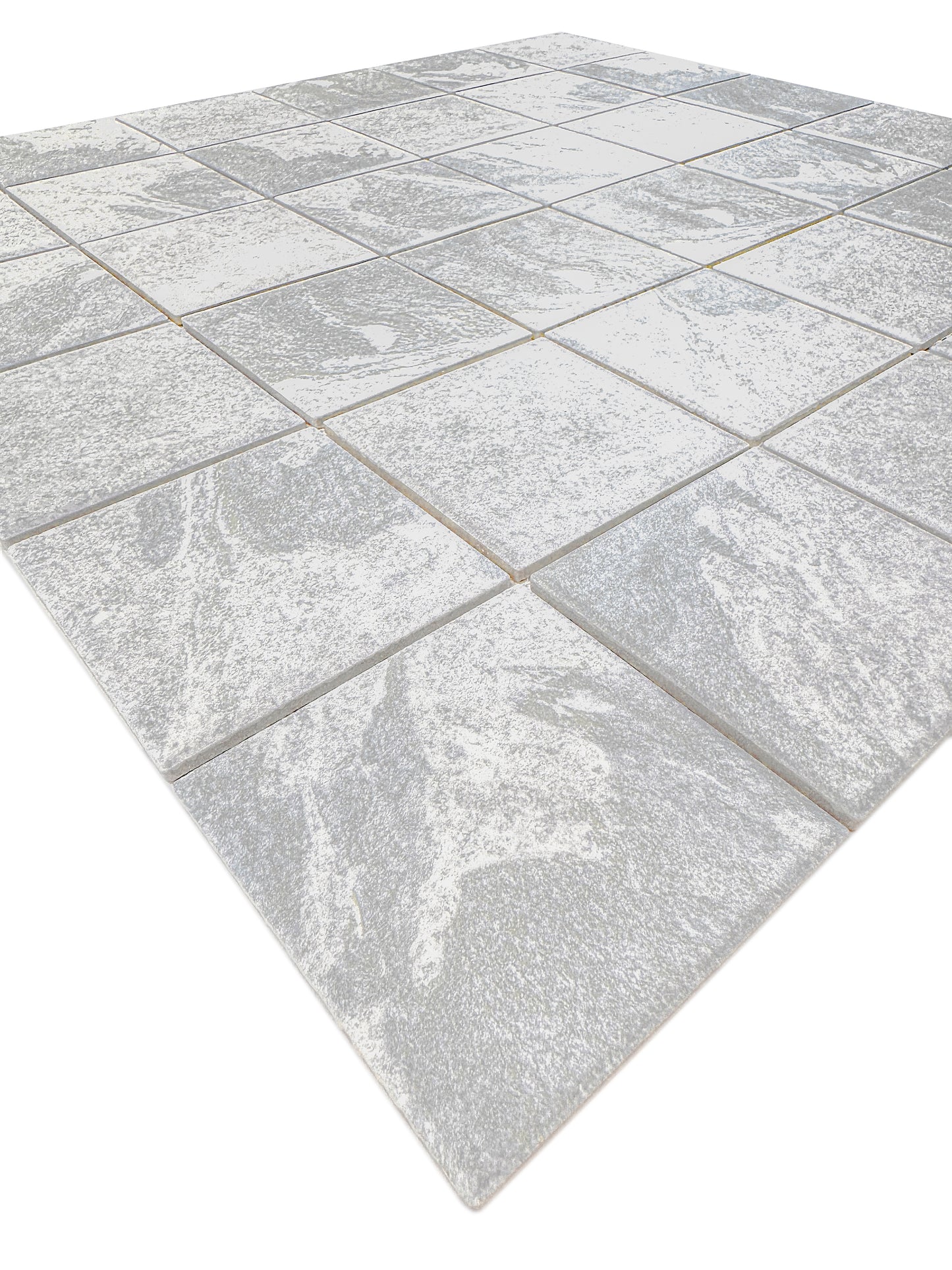 بلاط موزاييك بورسلين Majestic Naturale Glacier Grey Stone Pattern Flat Surface