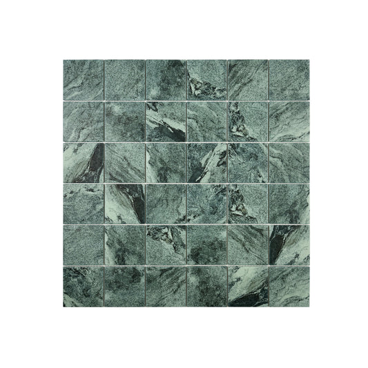Majestic Naturale Bali Green Stone Pattern Flate Surface Porcelain Mosaic