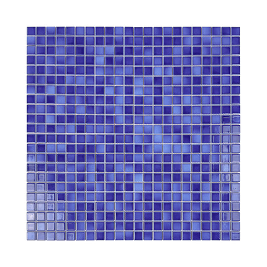 Midnight Splendor Series Dark Blue Crystalline Glazed Porcelain Mosaic