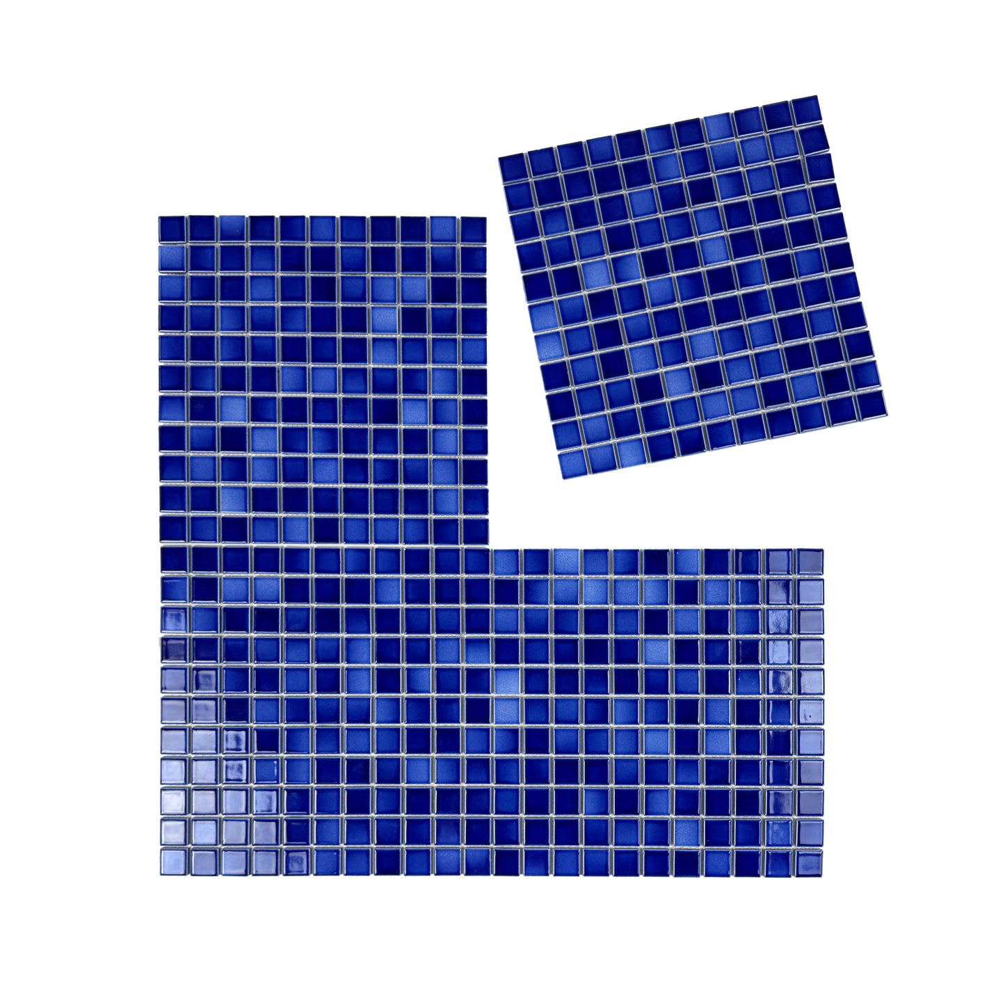 Midnight Splendor Series Dark Blue Crystalline Glazed Porcelain Mosaic