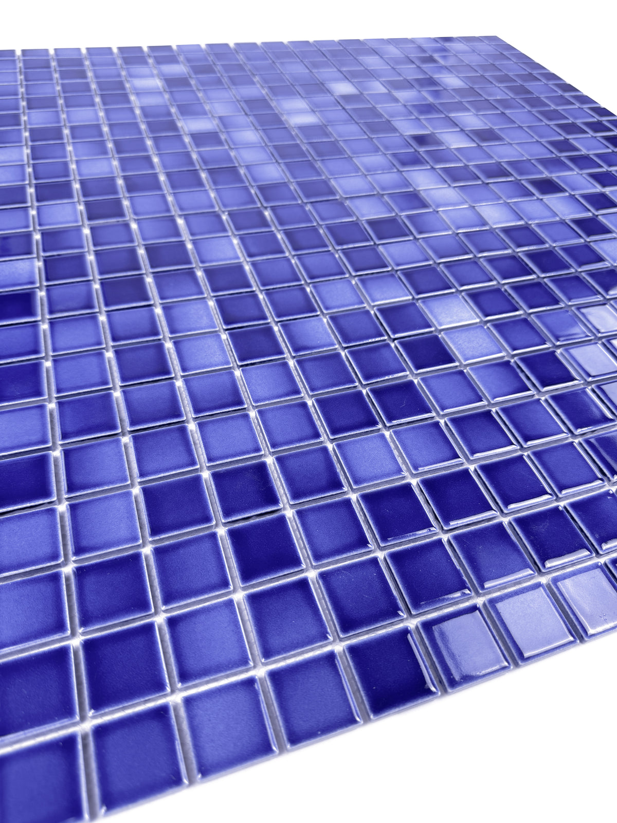 Midnight Splendor Series Dark Blue Crystalline Glazed Porcelain Mosaic