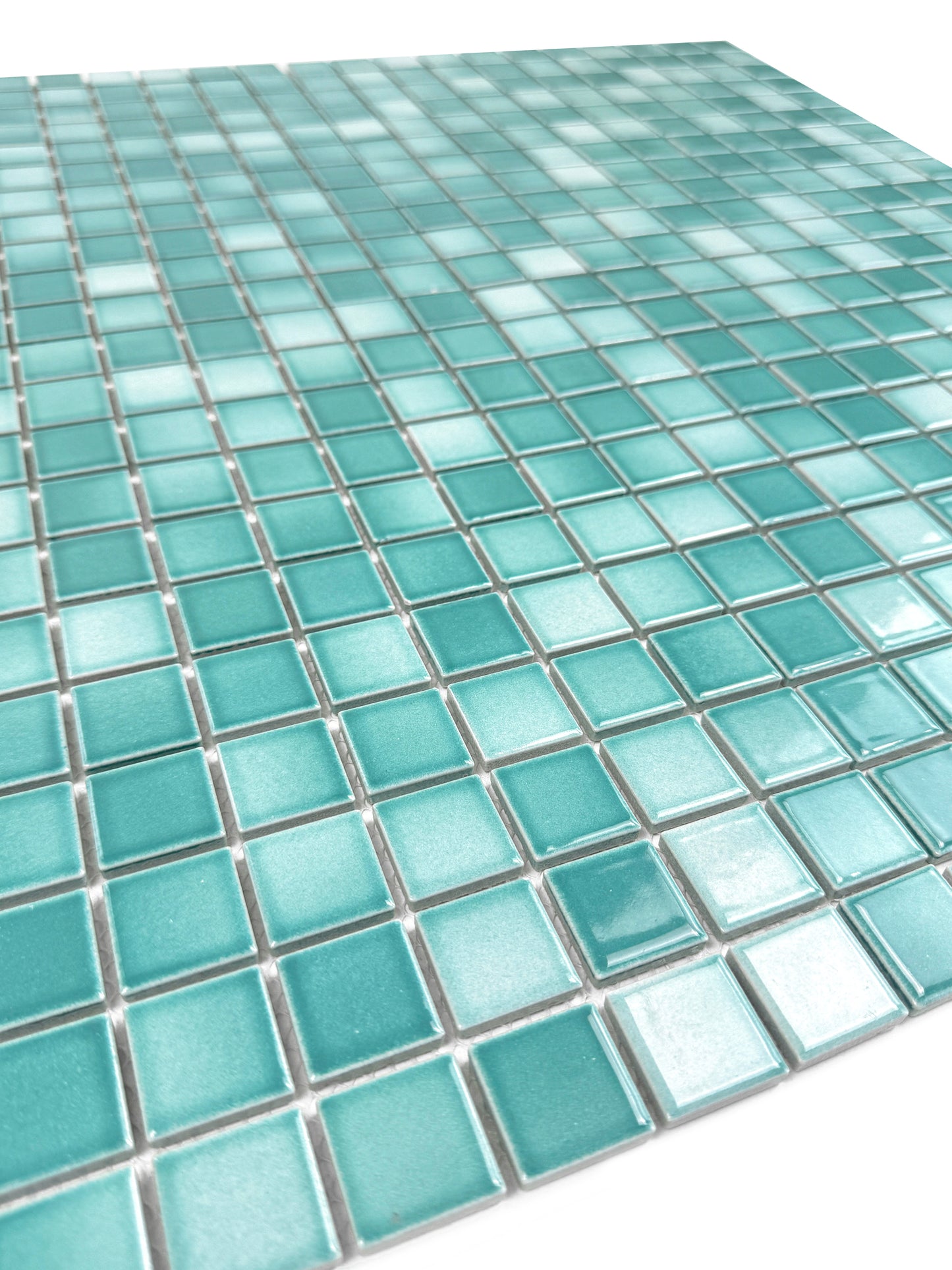 Midnight Splendor Series Green Crystalline Glazed Porcelain Mosaic