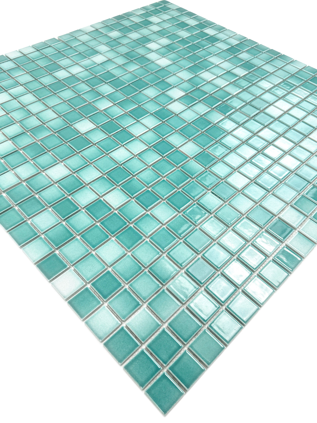 Midnight Splendor Series Green Crystalline Glazed Porcelain Mosaic