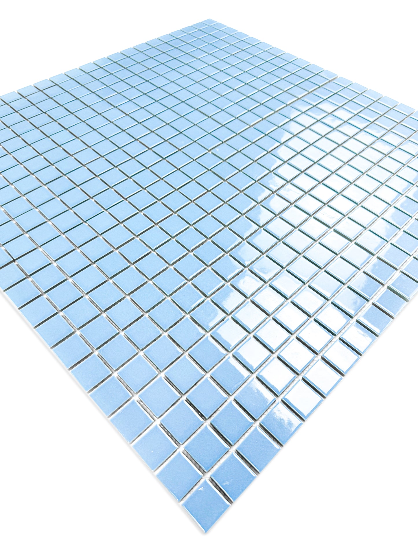 Azure Harmony Light Blue Ordinary Glazed Porcelain Mosaic
