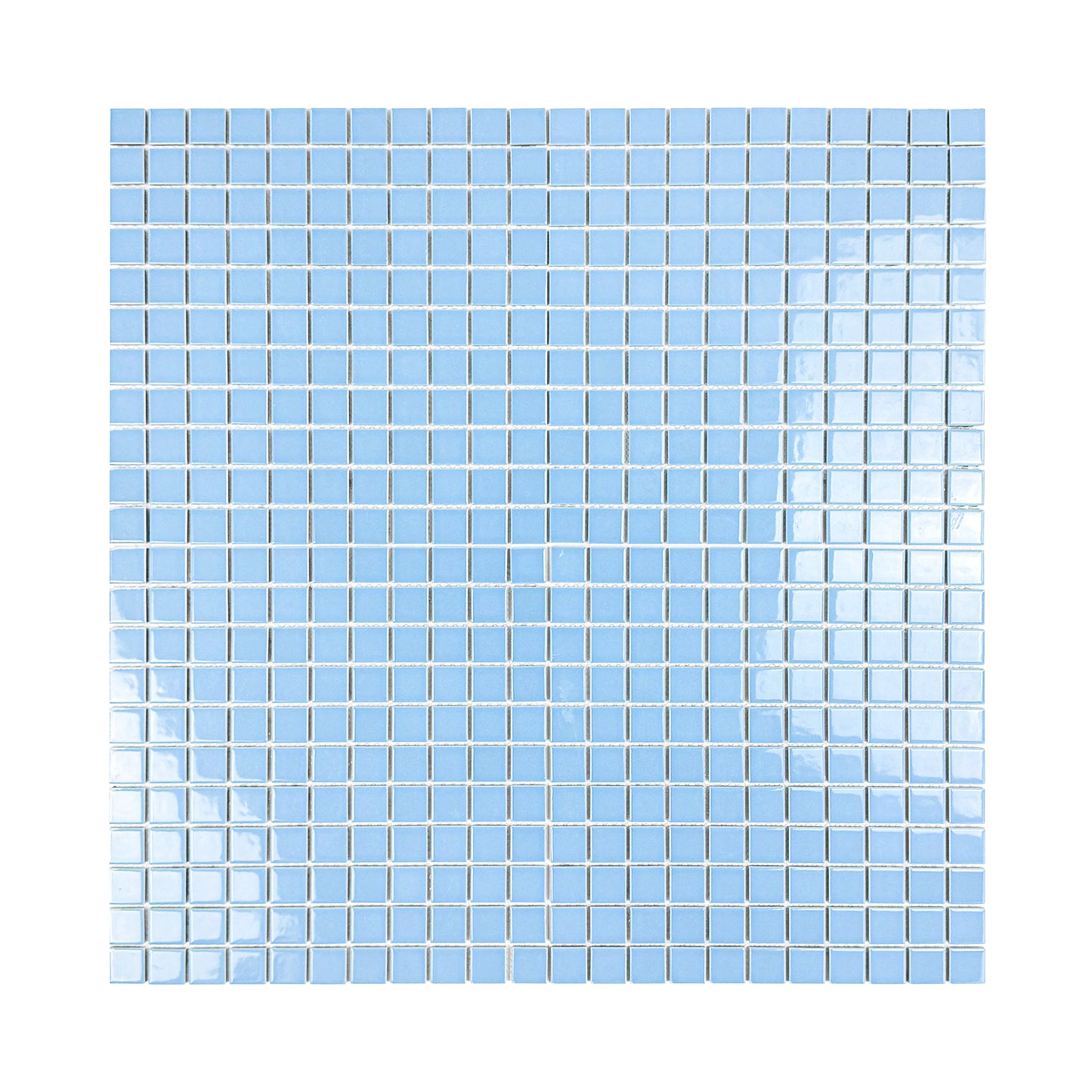 Azure Harmony Light Blue Ordinary Glazed Porcelain Mosaic