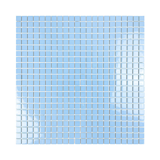 Azure Harmony Light Blue Ordinary Glazed Porcelain Mosaic