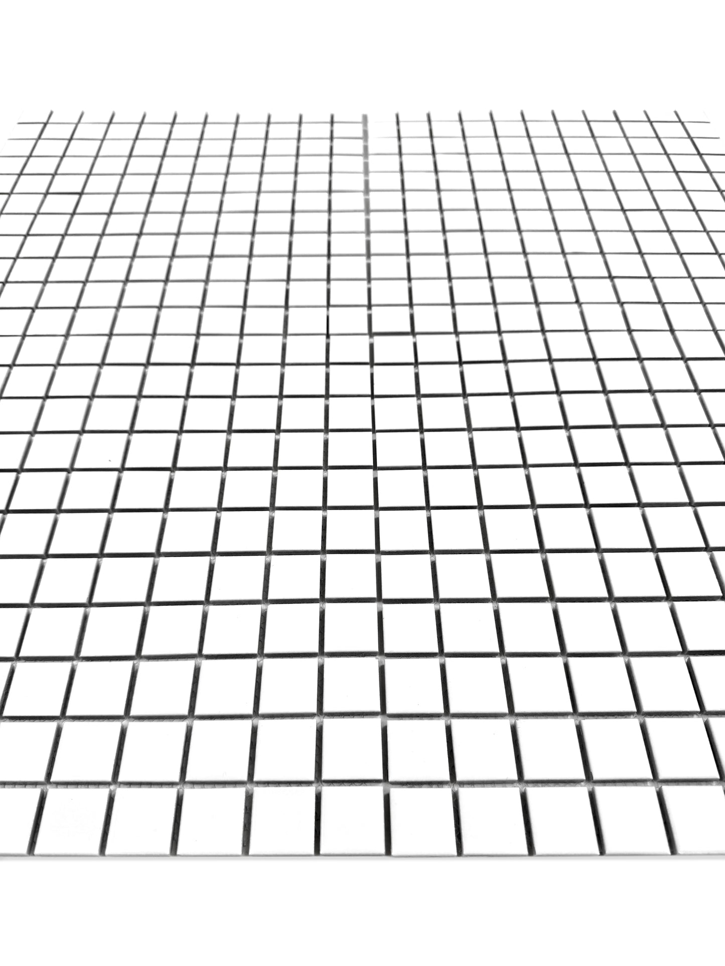Azure Harmony White Ordinary Glazed Porcelain Mosaic