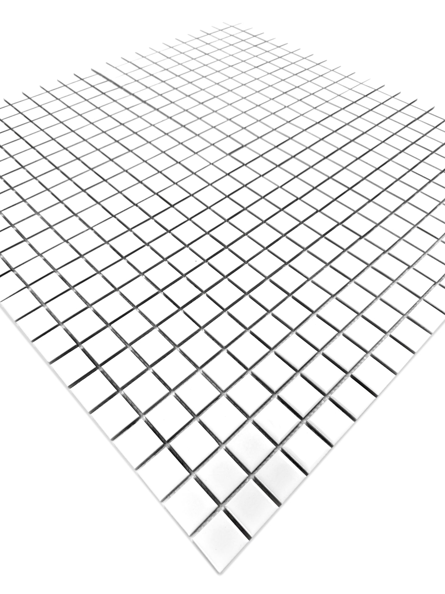 Azure Harmony White Ordinary Glazed Porcelain Mosaic