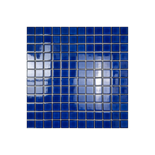 Zen Navy Blue Crystalline Glazed Porcelain Mosaic