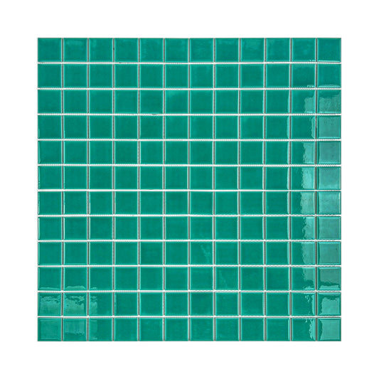 Oceanic Opal Series Tiffany Blue Crackle Porcelain Mosaic