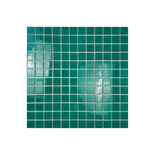 Oceanic Opal Series Tiffany Blue Crackle Porcelain Mosaic