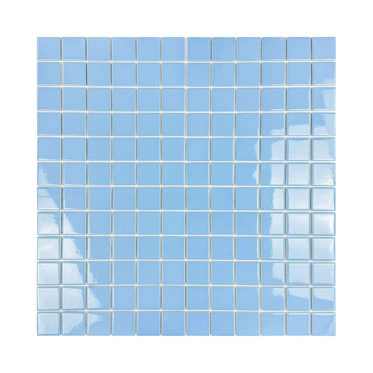 Azure Harmony Sky Blue  Ordinary Glazed Porcelain Mosaic