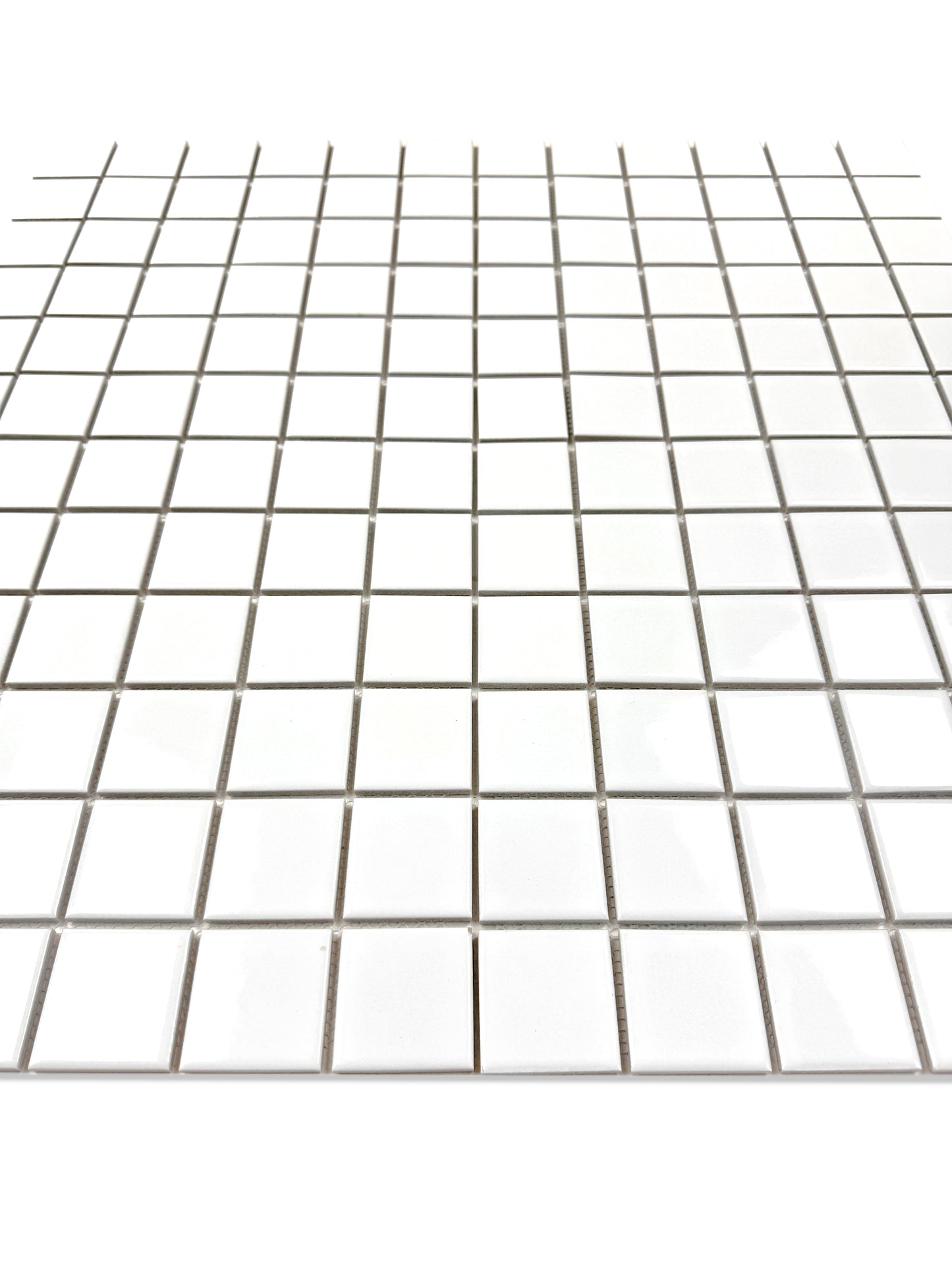Azure Harmony White Glossy  Ordinary Glazed Porcelain Mosaic