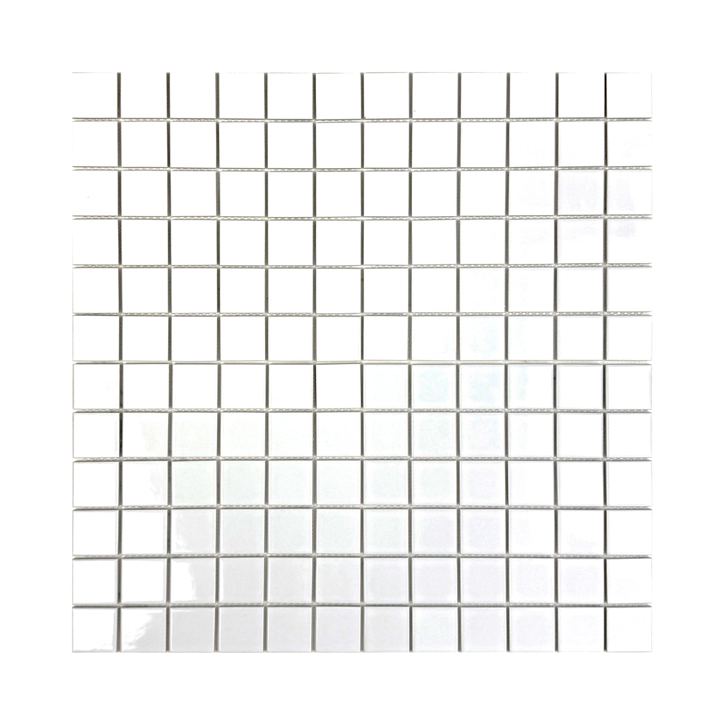 Azure Harmony White Glossy  Ordinary Glazed Porcelain Mosaic