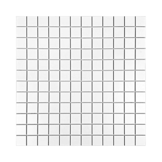 Azure Harmony White Matte  Ordinary Glazed Porcelain Mosaic