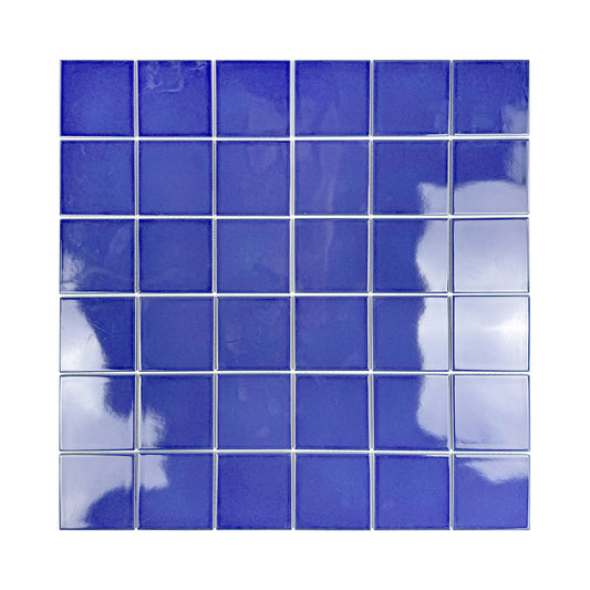 Azure Harmony Navy Blue  Ordinary Glazed Porcelain Mosaic