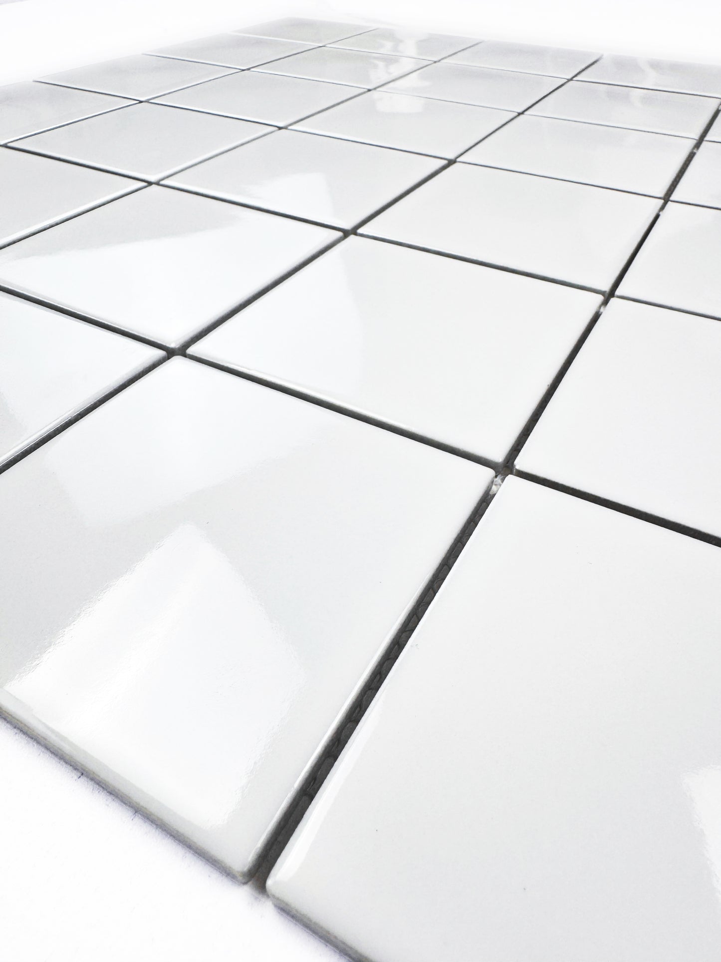 Azure Harmony White  Ordinary Glazed Porcelain Mosaic
