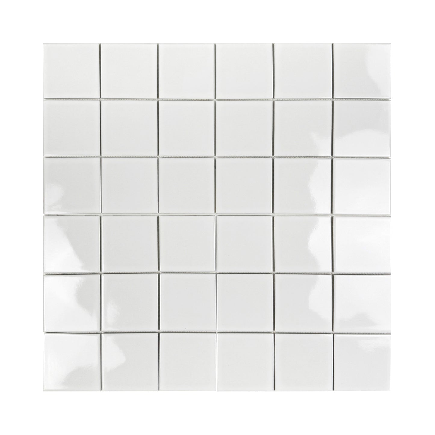Azure Harmony White  Ordinary Glazed Porcelain Mosaic