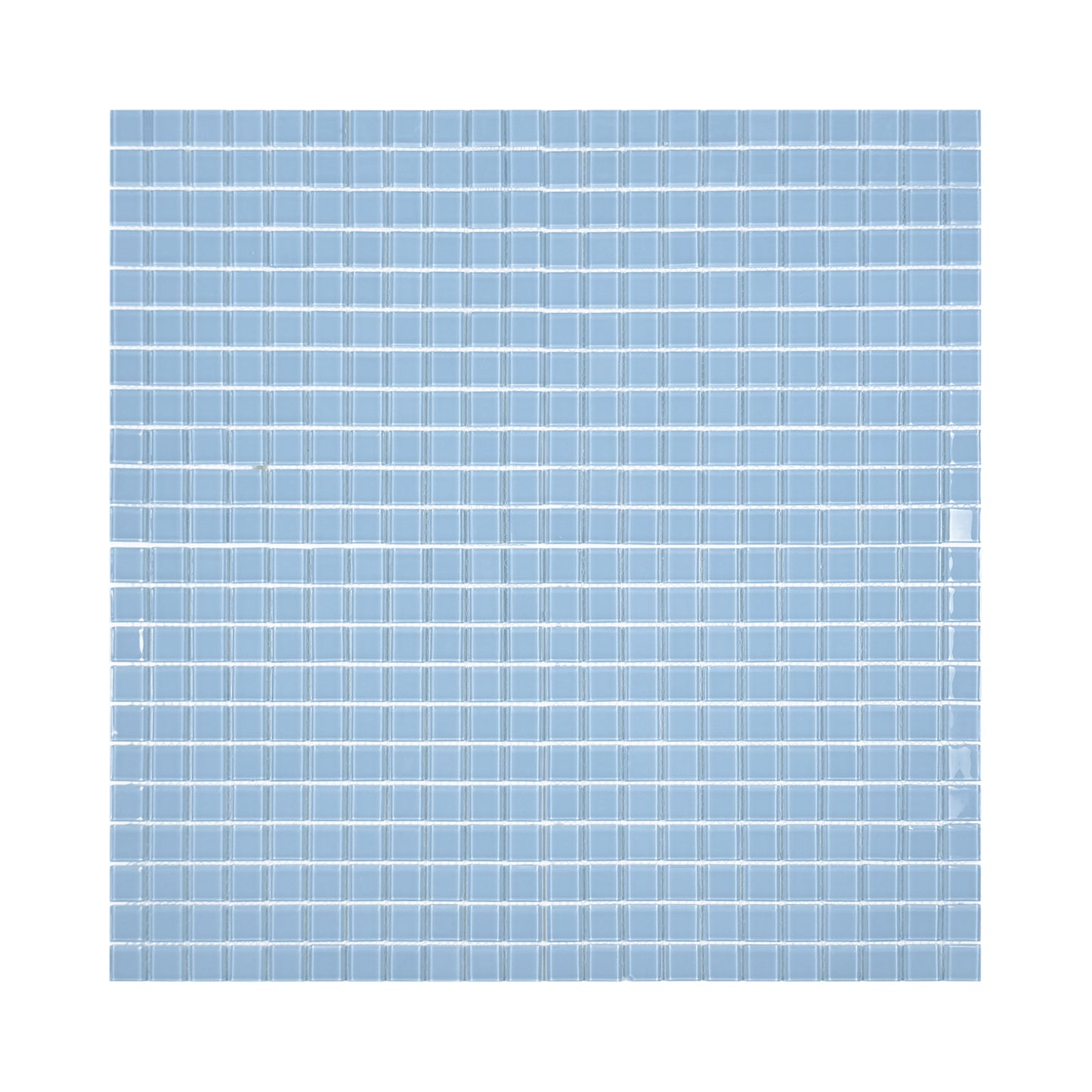 Azure Enchantment Series Sky Blue Crystal Glass Mosaic