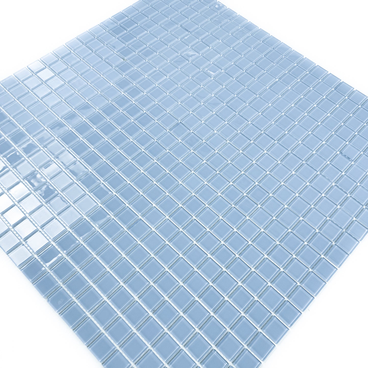 Azure Enchantment Series Sky Blue Crystal Glass Mosaic