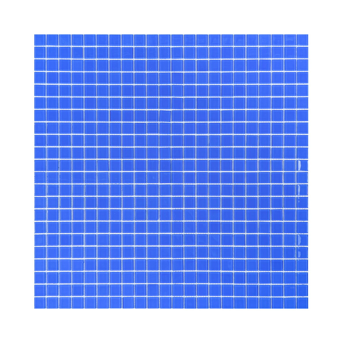 Azure Enchantment Series Royal Blue Crystal Glass Mosaic