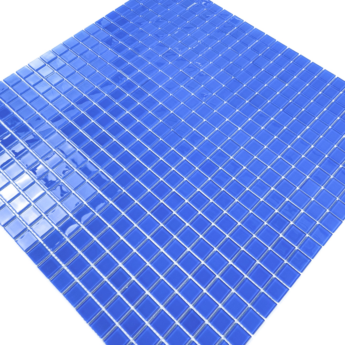 Azure Enchantment Series Royal Blue Crystal Glass Mosaic