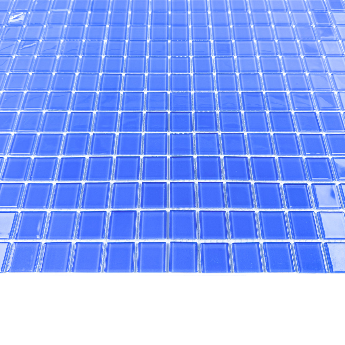 Azure Enchantment Series Royal Blue Crystal Glass Mosaic