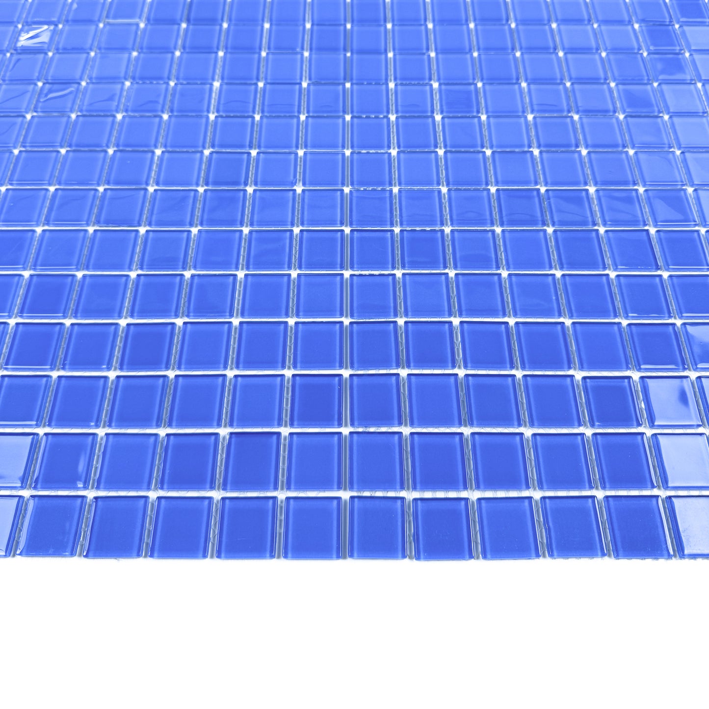 Azure Enchantment Series Royal Blue Crystal Glass Mosaic