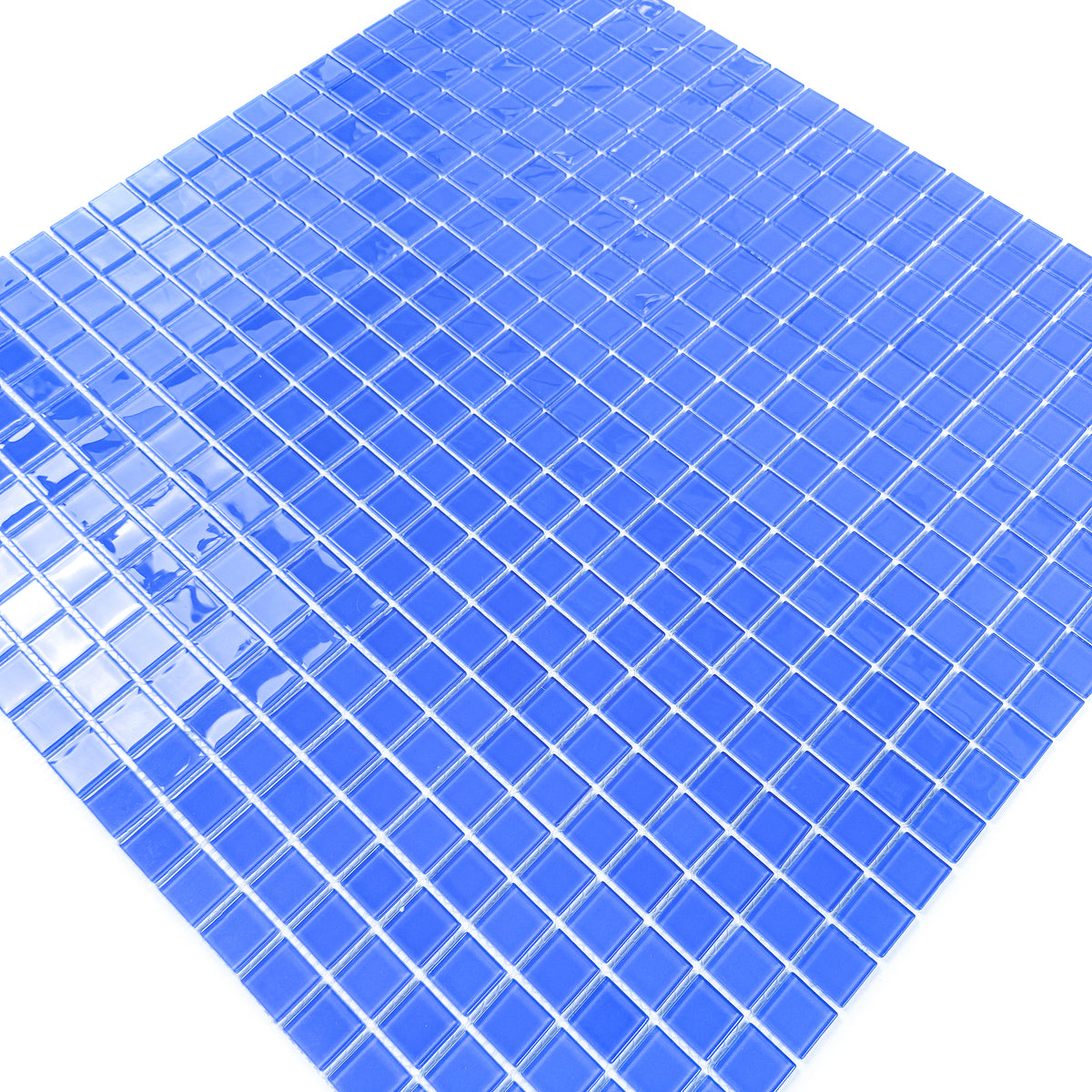 Azure Enchantment Series Royal Blue Crystal Glass Mosaic
