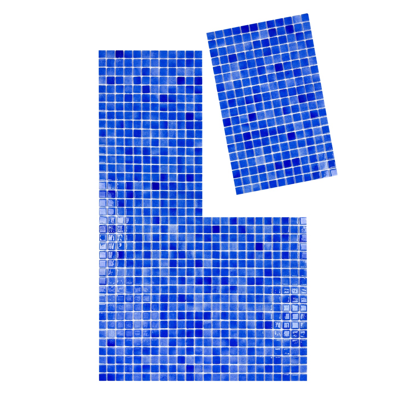 European Mosaic Series French Blue Recycled Glass Mosaic