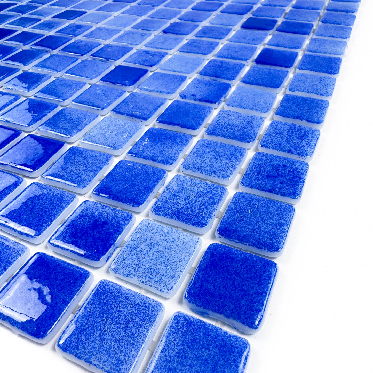 European Mosaic Series French Blue Recycled Glass Mosaic