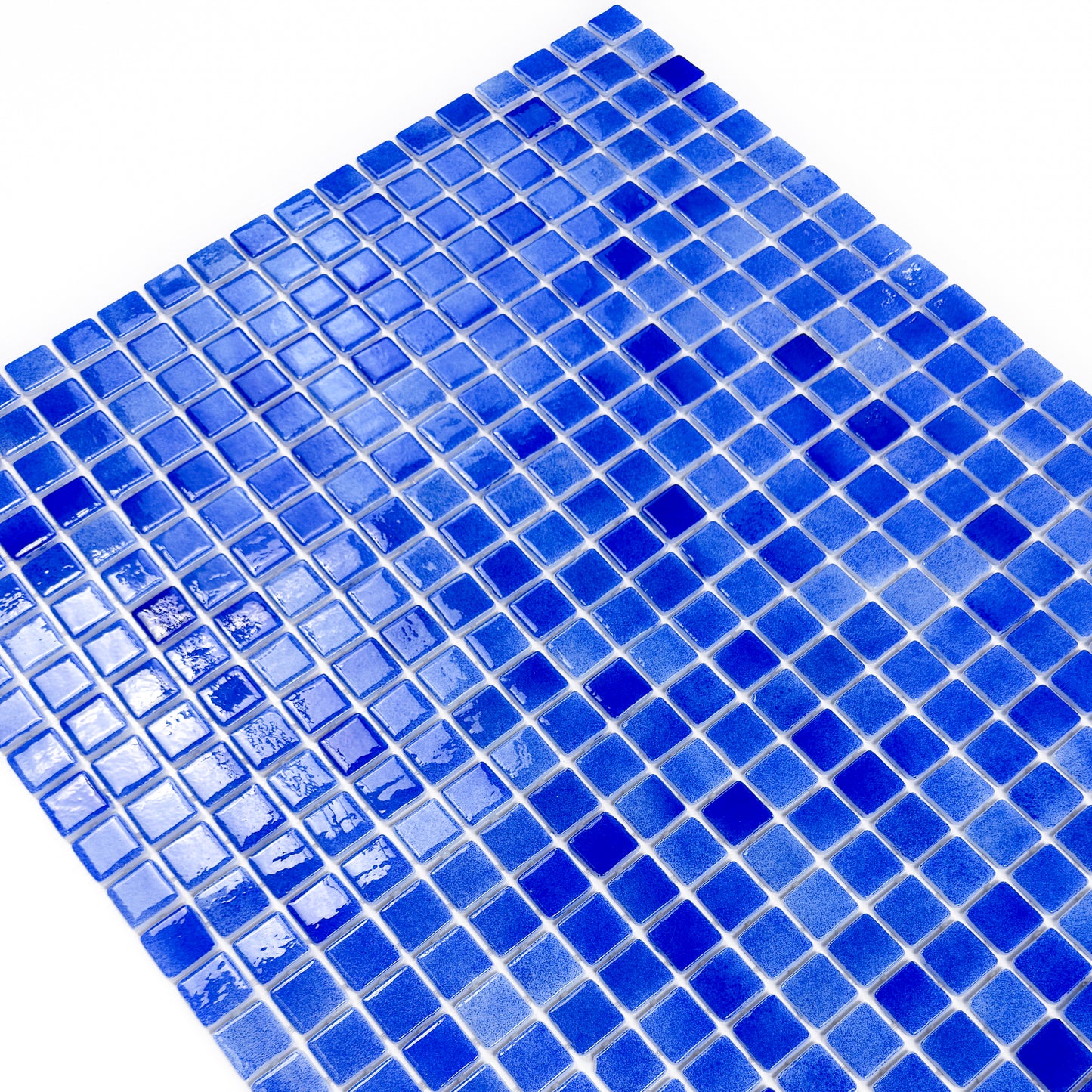 European Mosaic Series French Blue Recycled Glass Mosaic