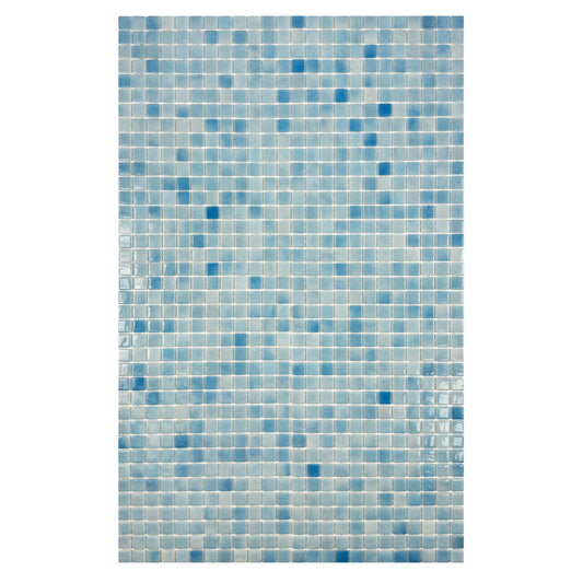 European Mosaic Series French Blue  Recycled Glass Mosaic